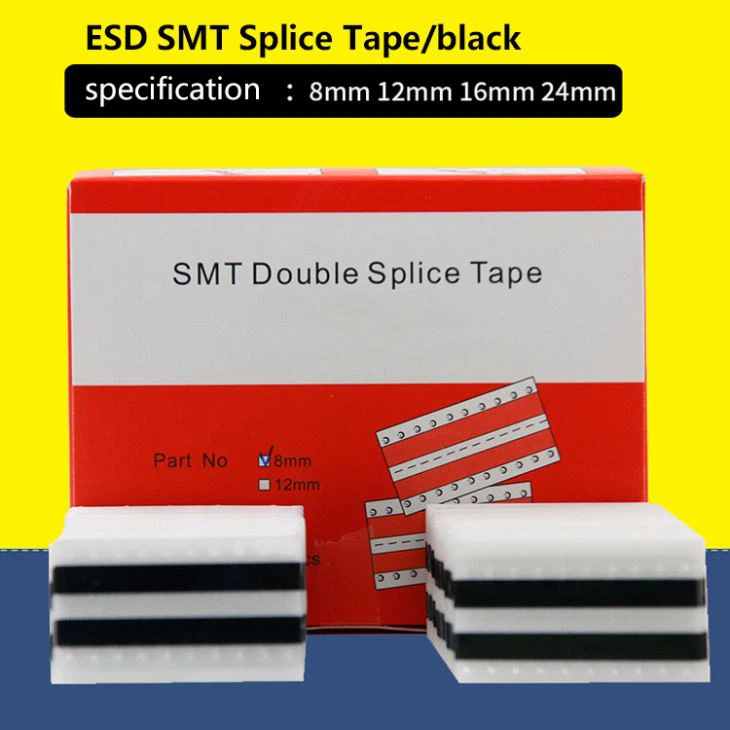Smd Reel Tape Connection Black Color Esd Smt Double Splice Tape